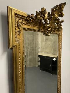 19th Century French Giltwood Wall Console Pier Mirror Full Length Floor - 2892296