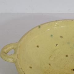 19th Century French Glazed Earthenware Strainer - 4115804
