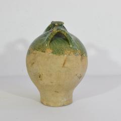 19th Century French Green Glazed Earthenware Jug or Water Cruche - 4115732