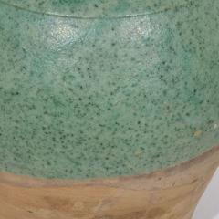 19th Century French Green Glazed Terracotta Jug or Water Cruche - 4116230