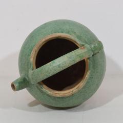 19th Century French Green Glazed Terracotta Jug or Water Cruche - 4116305