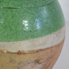 19th Century French Green Glazed Terracotta Jug or Water Cruche - 4116275