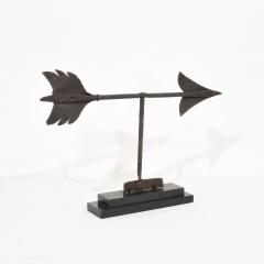 19th Century French Iron Weathervane Roof Finial - 4108923
