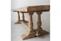 19th Century French Large Bleached Oak Proven al Style Trestle Table - 668810