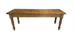 19th Century French Louis Philippe Farm Pine Table - 4764796