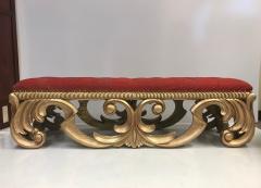 19th Century French Louis XIV Style Giltwood Bench - 458596