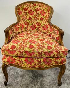 19th Century French Louis XV Bergere Arm Chair in a Fine Floral Upholstery - 2865796