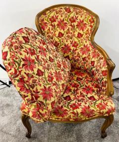 19th Century French Louis XV Bergere Arm Chair in a Fine Floral Upholstery - 2865897