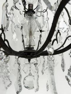 19th Century French Louis XV Style Bronze Chandelier with Cut Crystal - 3516560