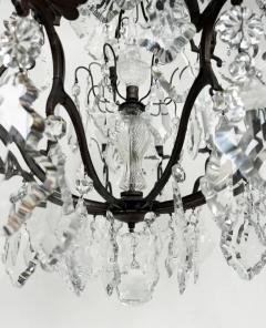 19th Century French Louis XV Style Bronze Chandelier with Cut Crystal - 3516578
