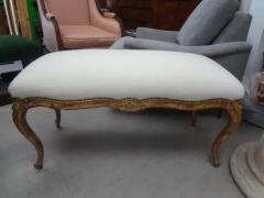 19th Century French Louis XV Style Giltwood Bench - 3762478