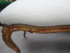 19th Century French Louis XV Style Giltwood Bench - 3762500