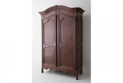 19th Century French Louis XV Style Mahogany Armoire - 631574