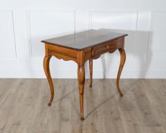 19th Century French Louis XV Walnut Writing Table with Cabriole Legs - 4282260