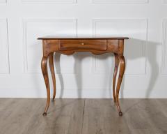 19th Century French Louis XV Walnut Writing Table with Cabriole Legs - 4282261