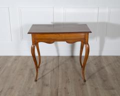 19th Century French Louis XV Walnut Writing Table with Cabriole Legs - 4282269