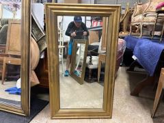 19th Century French Louis XVI Style Brass Mirror - 4265476