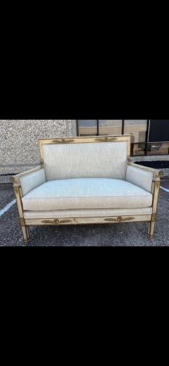 19th Century French Louis XVI Style Loveseat - 4755786