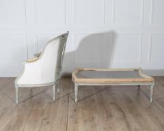 19th Century French Louis XVI Style Painted Lie de Repos - 4246377