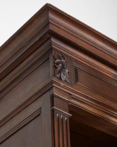 19th Century French Louis XVI Style Walnut 8 Door Bookcase - 4298998