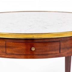 19th Century French Mahogany Gu ridon with Marble Top - 3564090