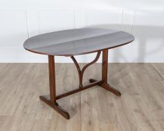 19th Century French Mahogany Winegrower s Tilt Top Table from Burgundy - 4282336