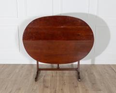 19th Century French Mahogany Winegrower s Tilt Top Table from Burgundy - 4282355