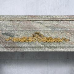 19th Century French Marble Brass Fireplace Restored Elegance for Your Home - 3476626