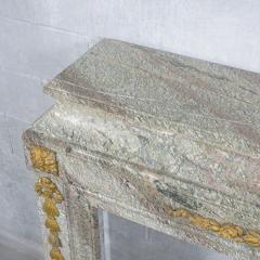 19th Century French Marble Brass Fireplace Restored Elegance for Your Home - 3476631