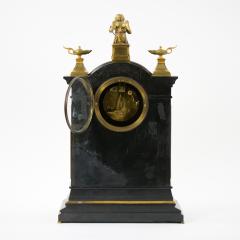 19th Century French Marble Bronze Figural Mantel Clock Signed By Japy Freres - 3282908