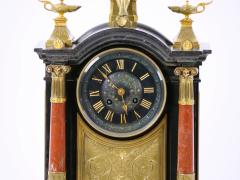 19th Century French Marble Bronze Figural Mantel Clock Signed By Japy Freres - 3282910