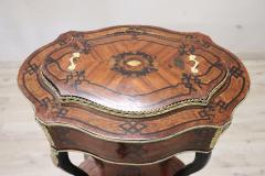 19th Century French Napoleon III Inlaid Wood with Golden Bronzes Planter Table - 2844996