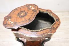 19th Century French Napoleon III Inlaid Wood with Golden Bronzes Planter Table - 2844999