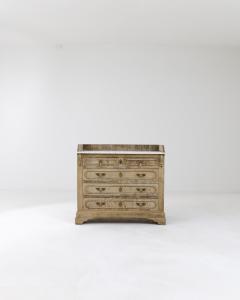 19th Century French Oak Drawer Chest with Marble Top - 3472068