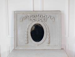 19th Century French Painted Boiserie Panel with Original Mirror Plate - 4736953