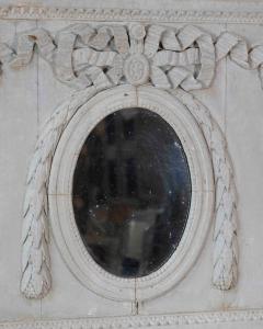19th Century French Painted Boiserie Panel with Original Mirror Plate - 4736962