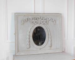 19th Century French Painted Boiserie Panel with Original Mirror Plate - 4736983