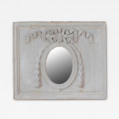 19th Century French Painted Boiserie Panel with Original Mirror Plate - 4738828