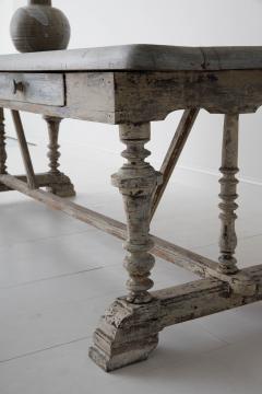 19th Century French Painted Monastery Trestle Table - 668853