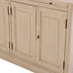 19th Century French Painted Two Piece Bookcase Cabinet - 4740632