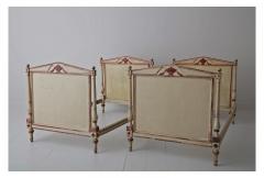 19th Century French Pair Of Directoire Style Twin Bed Frames In Original Paint - 631609