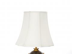 19th Century French Patinated and Gilt Bronze Urn Shape Table Lamps circa 1855 - 4795867