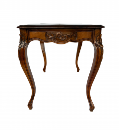 19th Century French Provincial Louis XV Style Walnut Middle Table - 4742792