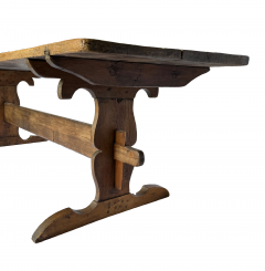 19th Century French Provincial Trestle Dining Table - 4751953