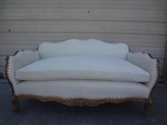 19th Century French R gence Style Giltwood Loveseat or Sofa - 3699857