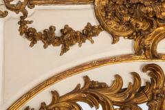 19th Century French Rococo Louis XV Carved Giltwood Trumeau Mirror 80 H - 4502005