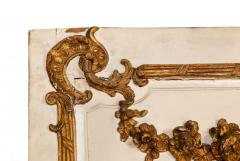 19th Century French Rococo Louis XV Carved Giltwood Trumeau Mirror 80 H - 4502006