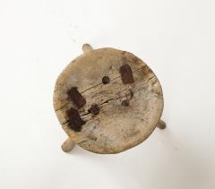 19th Century French Shepherds Stool with Handmade Metal Repairs - 3152836