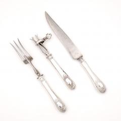 19th Century French Silver Plated Carving Set circa 1900 - 3081643