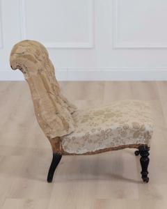 19th Century French Slipper Chair Ready to Upholster - 4707155